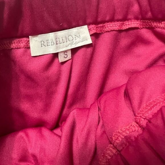 Rebellion pink floral crochet tank and skirt set small nwt - Picture 9 of 10